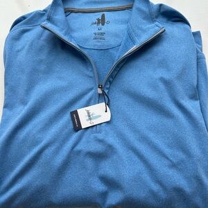 johnnie-O Blue Quarter-Zip Sweatshirt